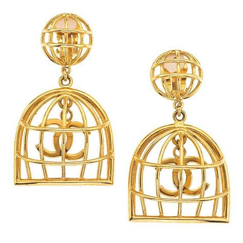 chanel bird cage earrings|chanel earrings size guide.